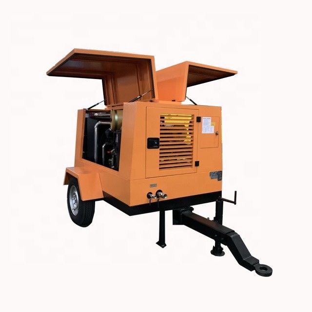 Compressor de ar a diesel portátil Motor de 55 kW 8bar Pressão de trabalho para perfuração