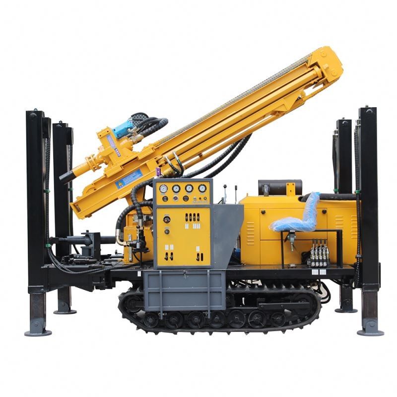 RCF200C 200 Meter Crawler montado máquina de perfuração de água hidráulica máquina de perfuração de poços de água profunda
