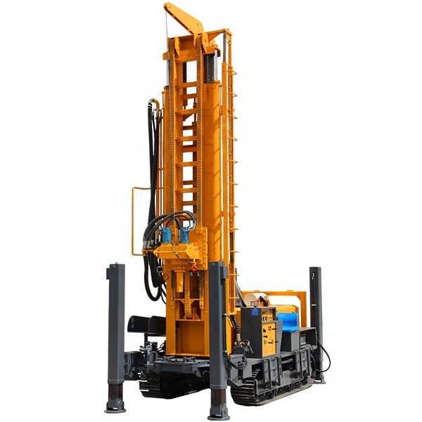 680m crawler drilling Hydraulic water well drilling rig multi functional drilling equipment with 154KW Cu-mmins engine