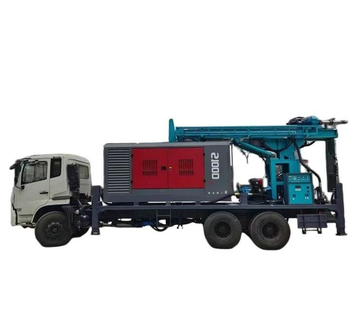 300 m de profundidade Caminhão montado na plataforma de perfuração de poços de água 80km/h 266HP Carga Veículo Motor