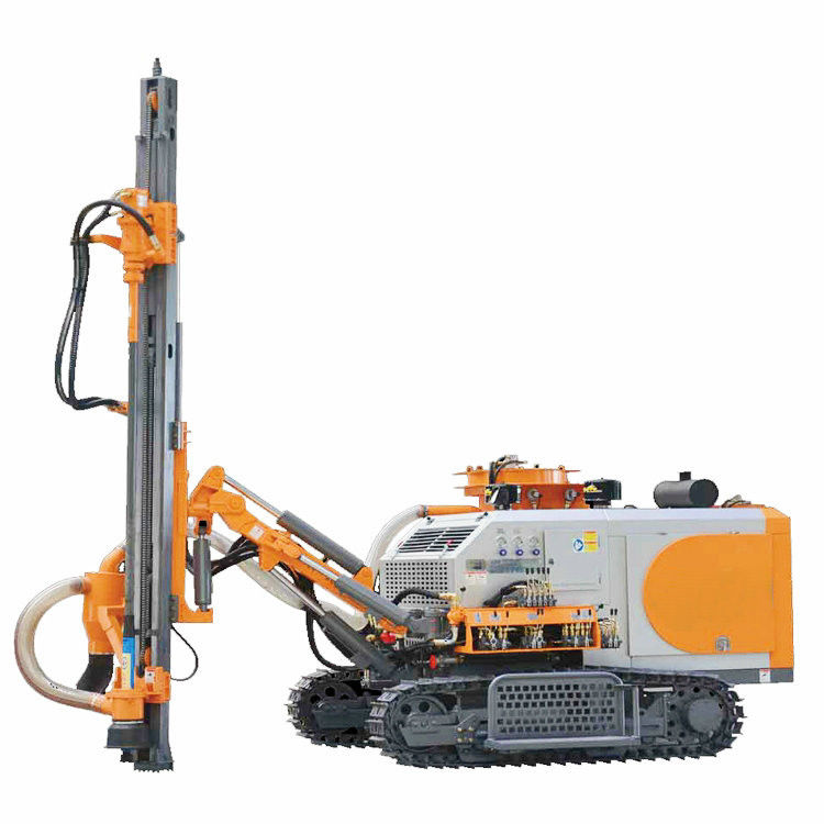 22m Profundidade DTH para baixo da plataforma de perfuração de buracos 193HP Motor diesel 80mm - 118mm Faixa de buracos