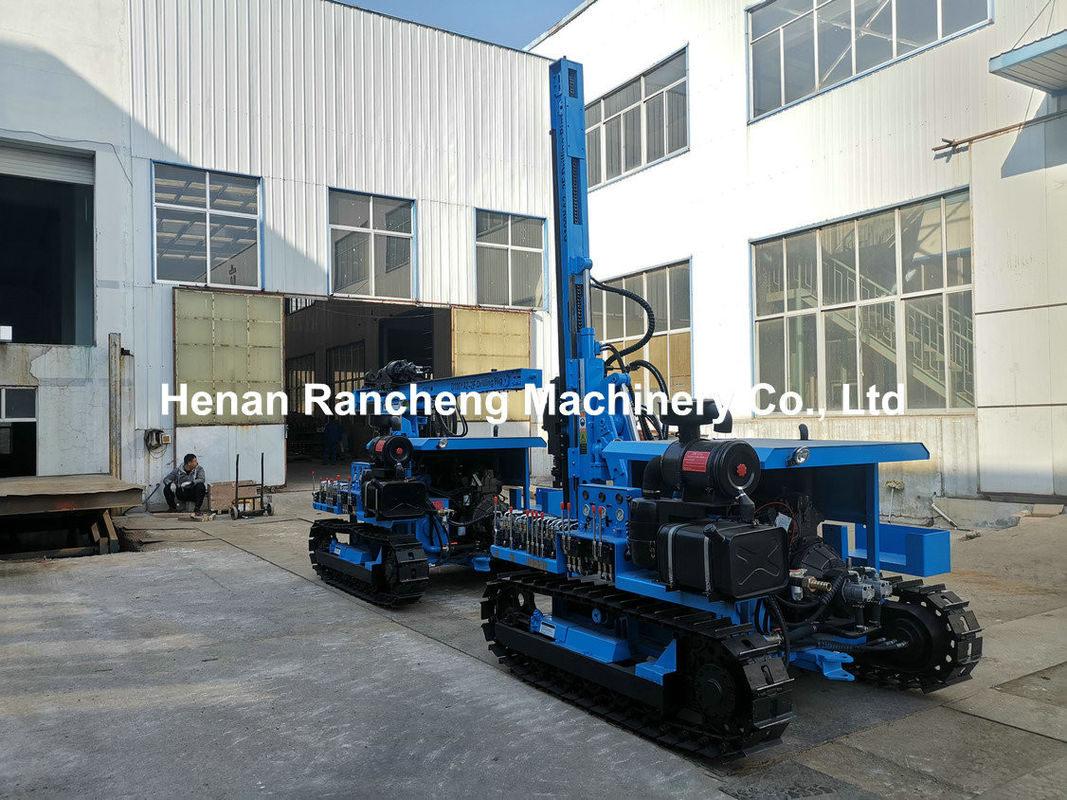 90 mm - 140 mm Dia DTH Equipamento de perfuração 45kw Motor a diesel para baixo da plataforma de perfuração