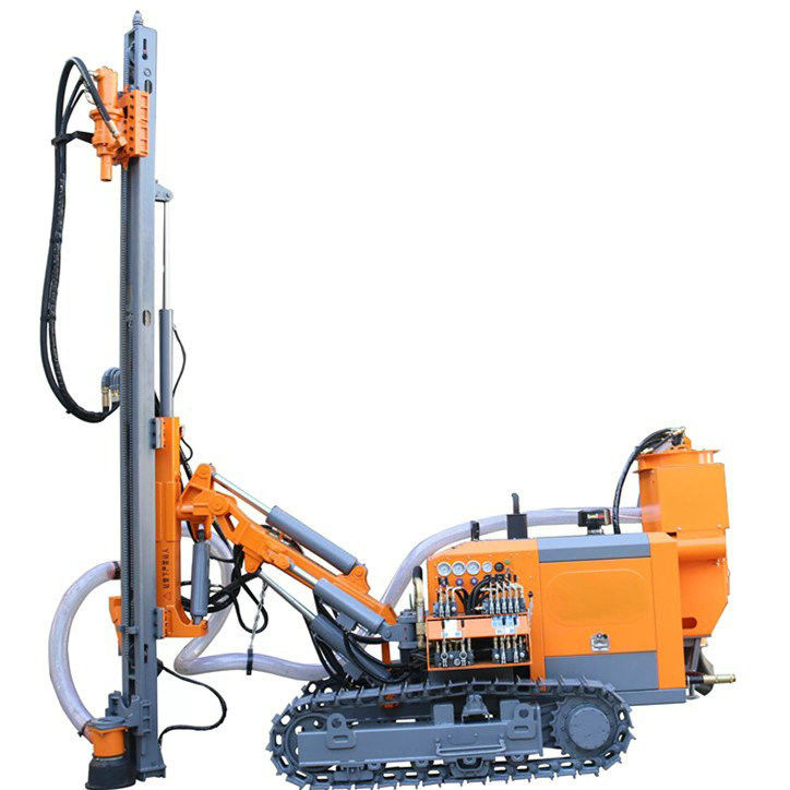 Máquina de perfuração hidráulica DTH 68HP Motor diesel 20m Profundidade de perfuração