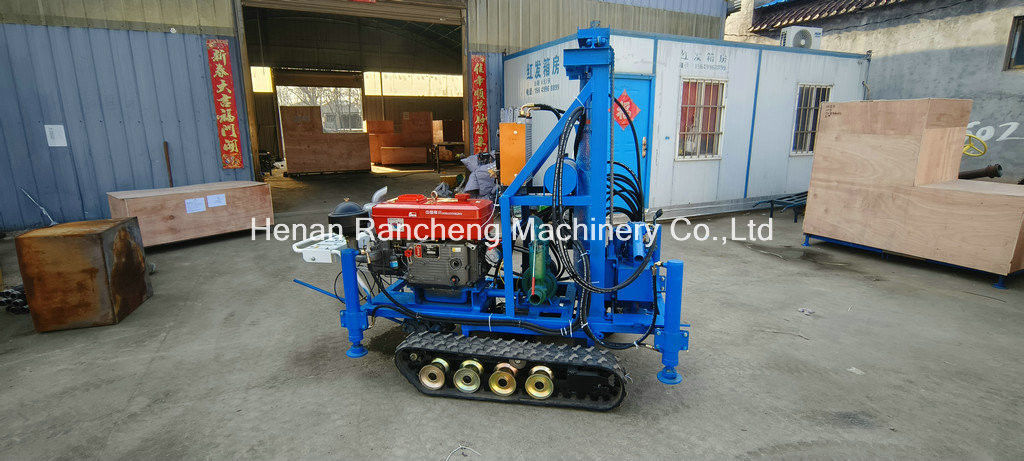 Facilidade de operação RCS200C Rubber Crawler Rig de perfuração portátil com 150m profundidade 450mm diâmetro