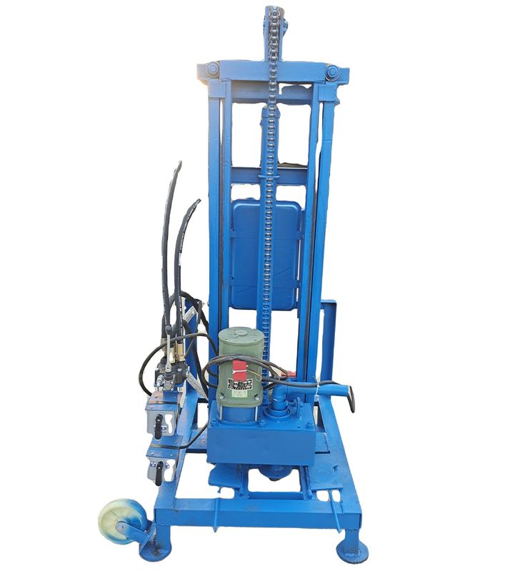 Máquina de perfuração de poços de água portátil de 150m de profundidade 11KW Três fases motor elétrico