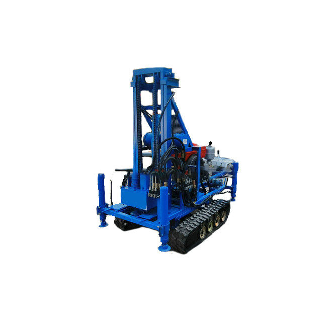 Máquina de perfuração de poços portátil de borracha de borracha 22HP Motor a diesel 150m de profundidade