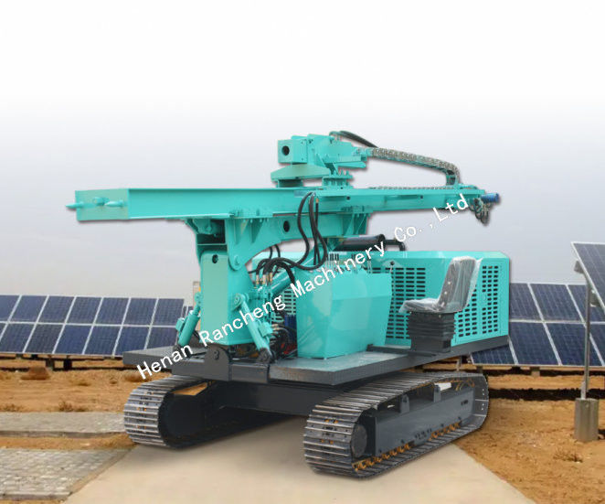 Instalação fotovoltaica Cravador hidráulico condutor de pilhas solares RC240Y Máquina de pilhas solares hidráulica