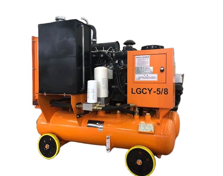 LGCY - 5 / 8 36,8kw compressor de perfuração de ar 8 bar pressão de trabalho motor diesel