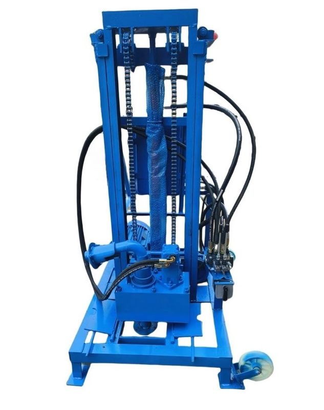 Pequena máquina de perfuração de poços de água portátil 11KW 1500mm Rod de perfuração Dia 150m Profundidade de perfuração