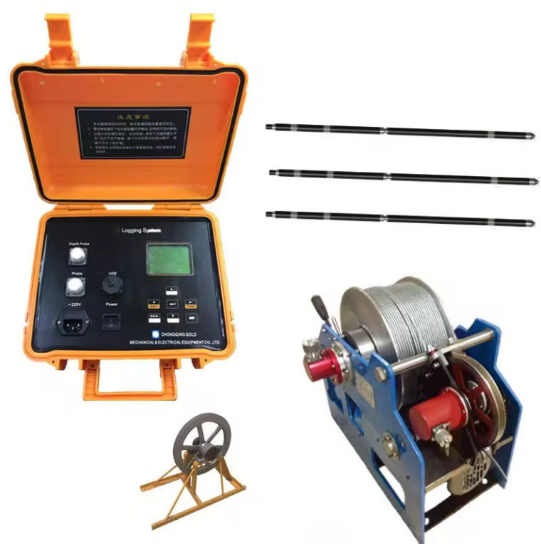 Equipamento portátil de exploração de poços geofísicos de 500 m Equipamento de exploração de poços de água para detector de água