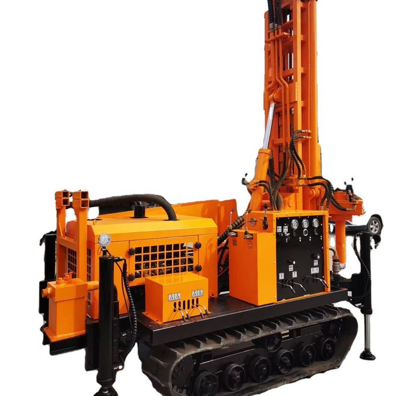 200m 5800Kg Máquina de perfuração de poços de água hidráulica com motor diesel de 58KW e força de elevação de 5T