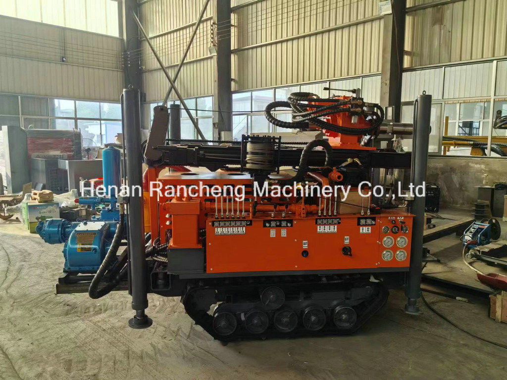 Máquina de perfuração de poços de água de 180m Mini Crawler com motor YuChai de 77,3KW para perfuração