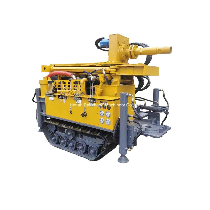 Máquina de perfuração de poços de água mini portátil com bomba de lama e compressor de ar