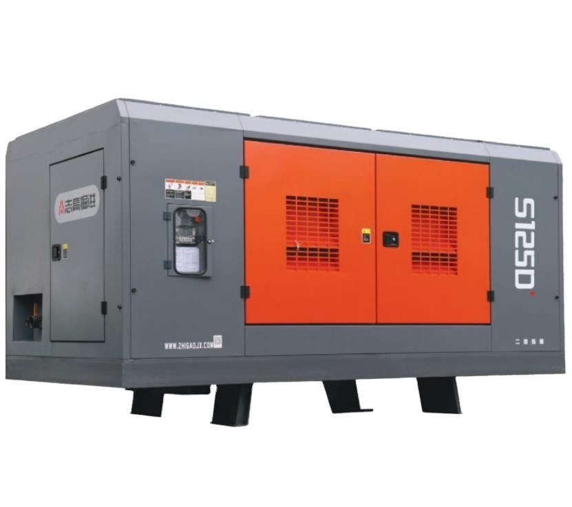 Compressor de ar S125D com motor Cu-mmins de 410 kW para perfuração de 300-400 m