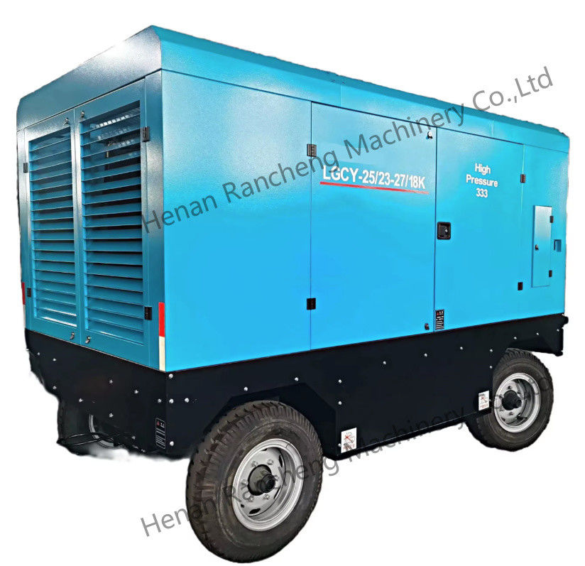 LGCY-25/23-27/18K 360HP Cummins Compressor de ar portátil de parafuso diesel de dois estágios para Jack Hammer / Rig de perfuração