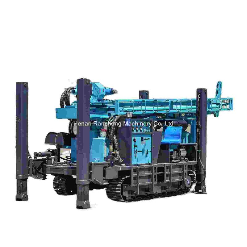 Máquina de perfuração de poços de água de alto desempenho de 350 m de profundidade de perfuração montada em rastreador com motor Yuchai de 91 kW