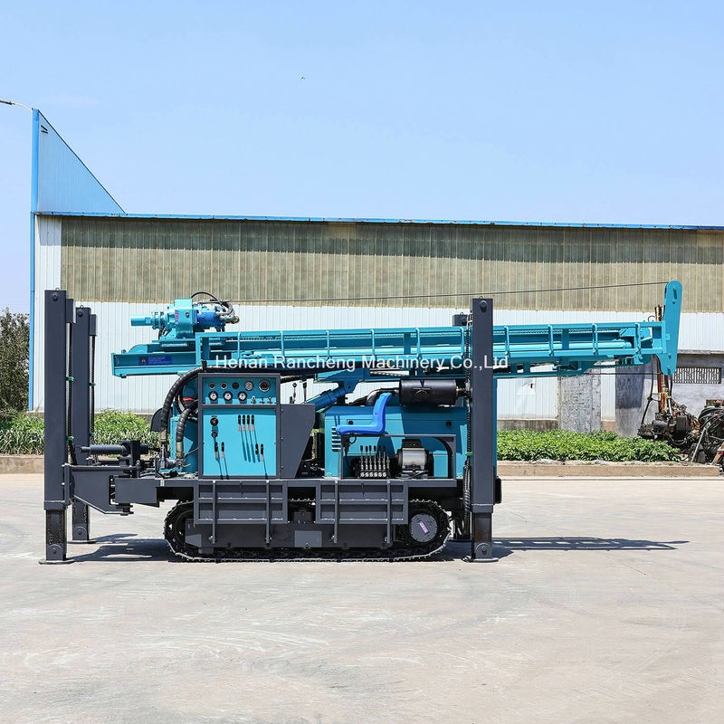 Máquina de perfuração de poços de água de alto desempenho montada em rastreador 350m Profundidade 91KW Motor Yuchai para venda