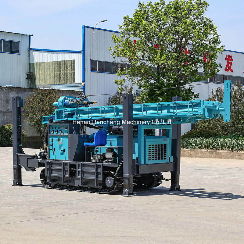 Máquina de perfuração de poços de água de alto desempenho de 350 m de profundidade de perfuração montada em rastreador com motor Yuchai de 91 kW