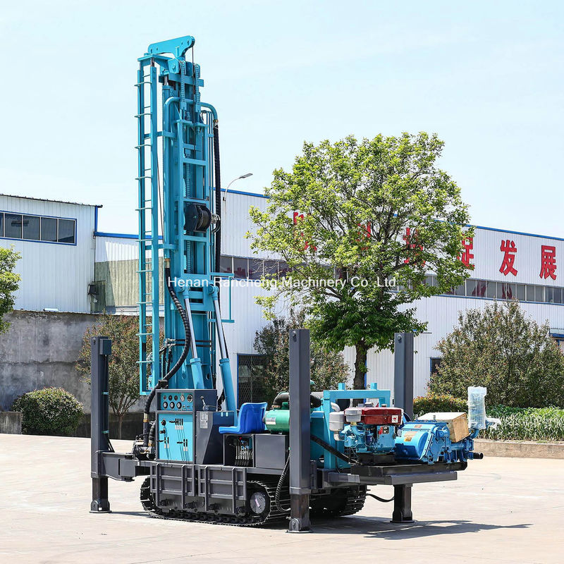 Máquina de perfuração de poços de água de alto desempenho montada em rastreador 350m Profundidade 91KW Motor Yuchai para venda
