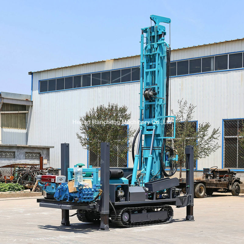 Máquina de perfuração de poços de água de alto desempenho de 350 m de profundidade de perfuração montada em rastreador com motor Yuchai de 91 kW