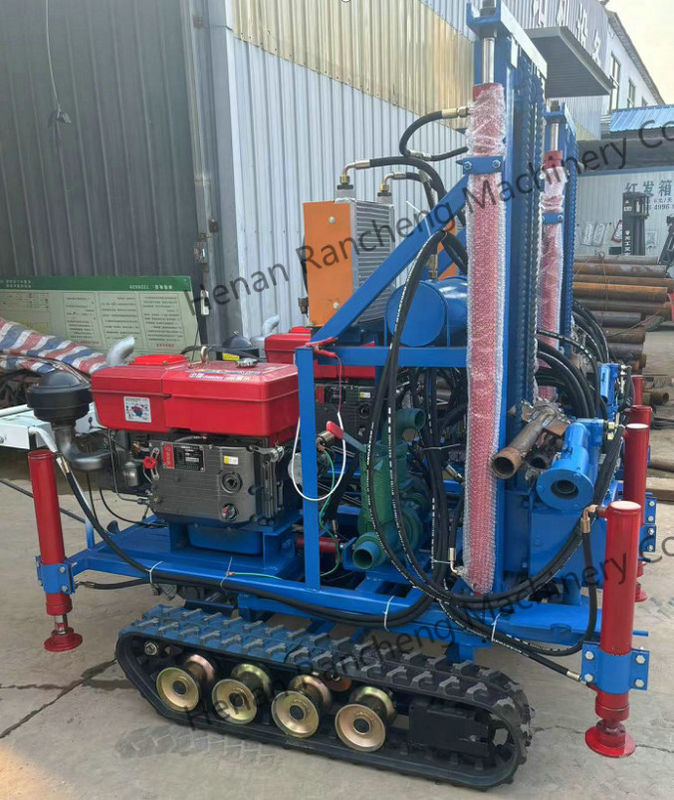 Alta Performance Profundidade 160m Portátil poço de água de perfuração leve com motor de 35HP
