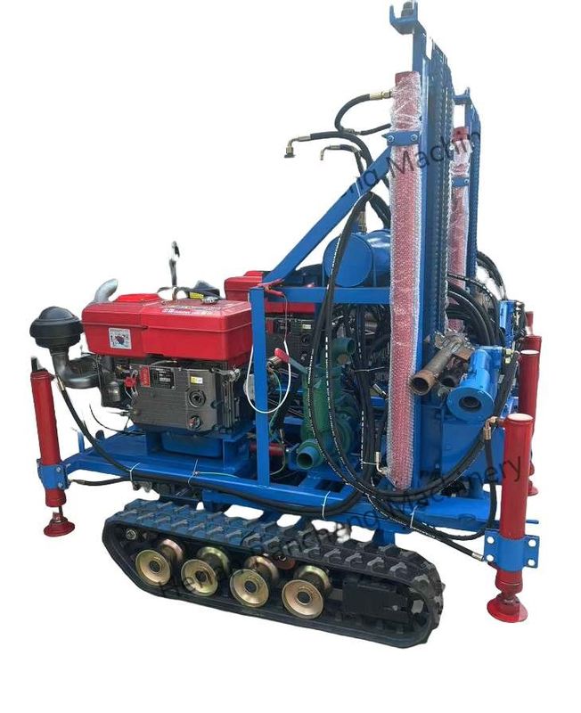 Máquina de perfuração de poços de água portátil de 160 m, de alto desempenho e leve, com motor de 35 cv