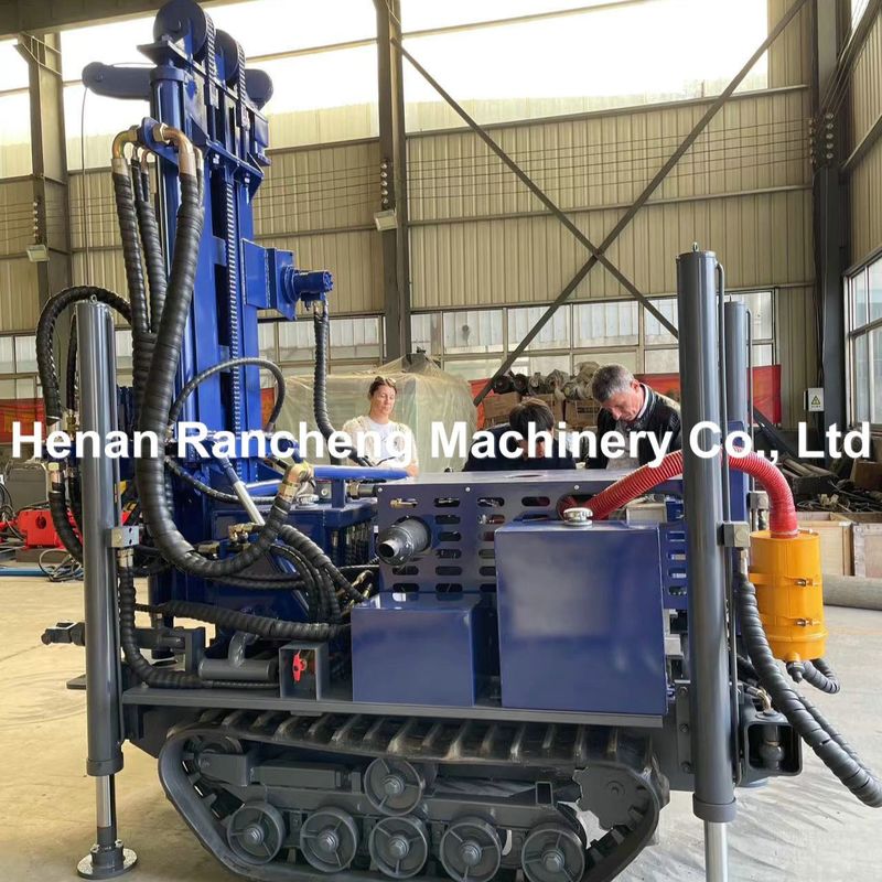 Profundidade 180m Máquina de perfuração de mini crawler com motor diesel de 77,3 kW