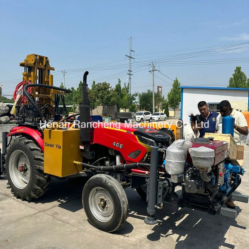 Tractor montado grande furo de água Rig de perfuração capaz de perfurar 300m profundidade