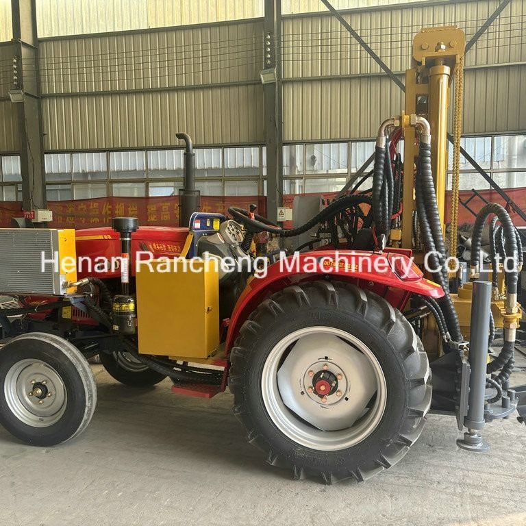 Máquina de perfuração de poços de água de controlo remoto 260m Máquina de perfuração de poços de água agrícola e pneumática