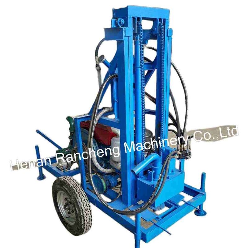 Máquina de perfuração de água hidráulica de 150 m de profundidade com tipo percussivo e rotativo