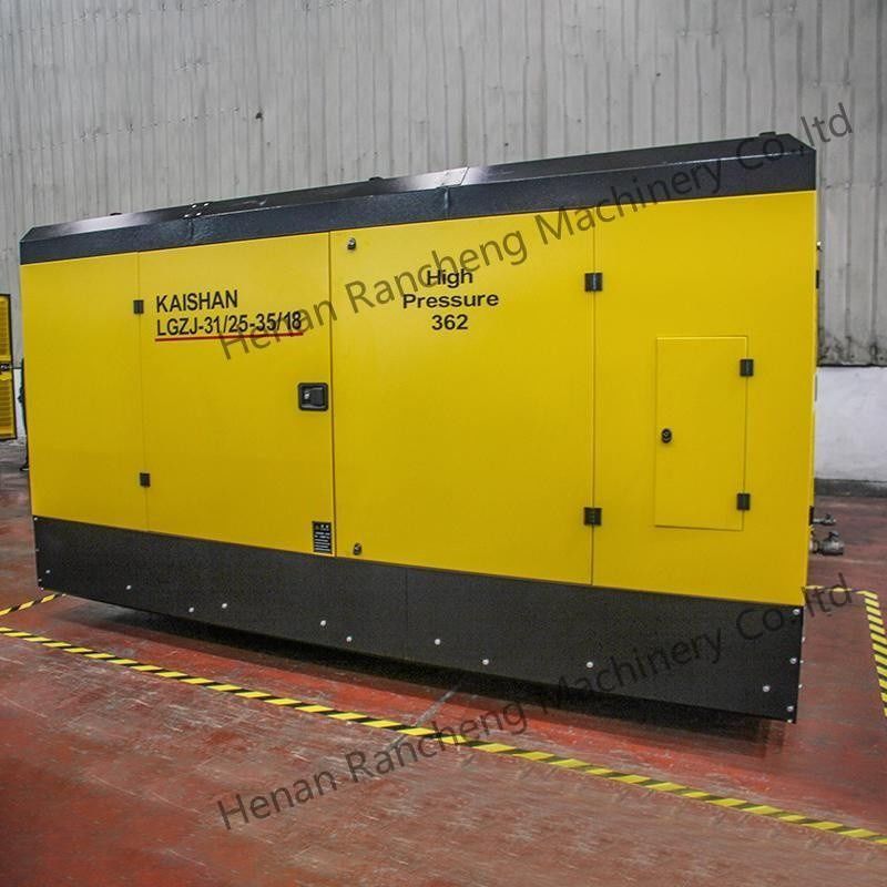 Compressor de ar de parafuso a diesel de 25 bar 1107 cm3 para poço de água com 400 hp Yuchai