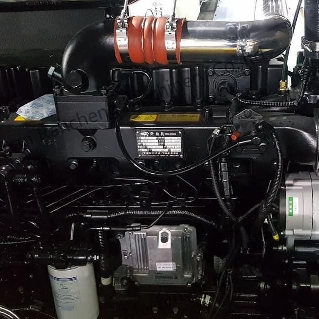 Compressor de ar de parafuso a diesel de 25 bar 1107 cm3 para poço de água com 400 hp Yuchai