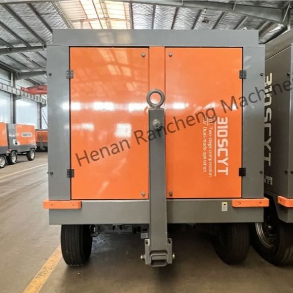 310SCYT 1178 Cfm Compressor de ar de parafuso portátil de 4 rodas para poço de água