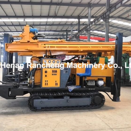 Máquina de perfuração hidráulica de poços de água de 680 m montada em cravador com motor Cummins de 154 kW