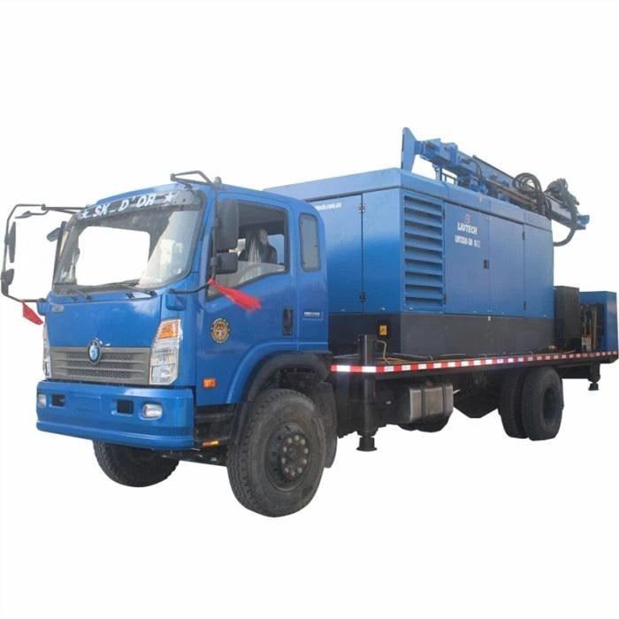 200m de água profunda poço de perfuração Rig com 118HP Cummins para 115-350mm Borra