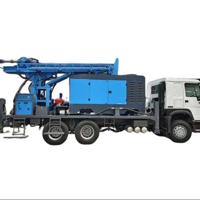 200m de água profunda poço de perfuração Rig com 118HP Cu-mmins para 115-350mm Borra