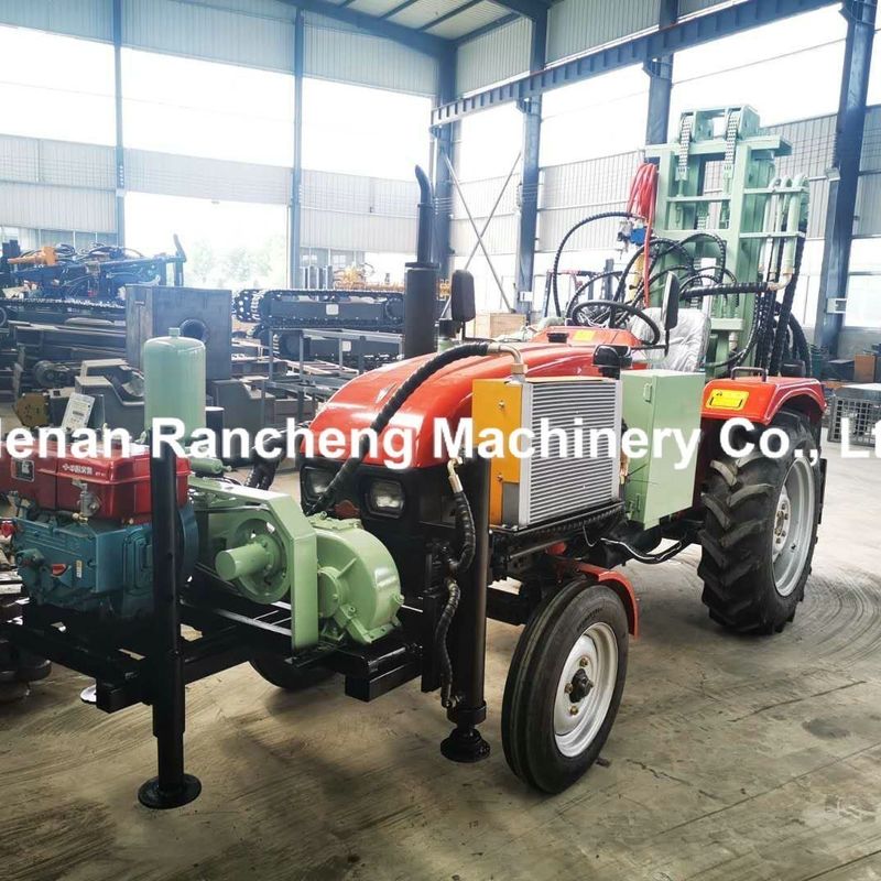 Máquina de perfuração de poços de água profunda montada em um tractor de 200 m