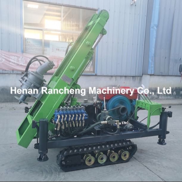 1.2T 30m 30HP Motor Power Crawler Solar Pile Drive com 4 pernas hidráulicas