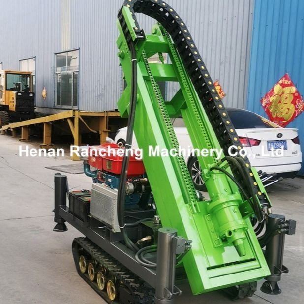 1.2T 30m 30HP Motor Power Crawler Solar Pile Drive com 4 pernas hidráulicas