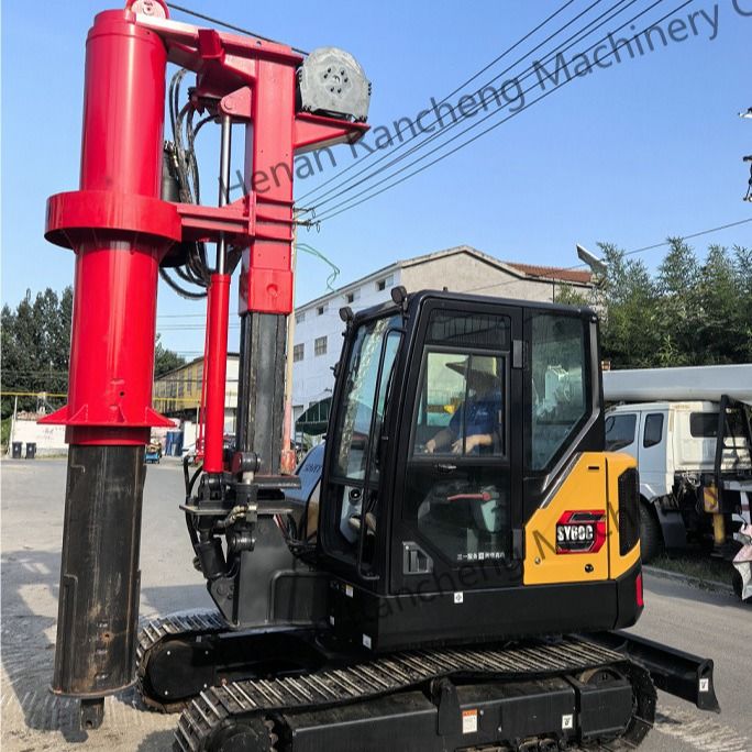 RCQ-10C Mini-Hydraulic Pile Drilling Rig 10m Profundidade Com 10-45RPM R/Min Velocidade Rotativa