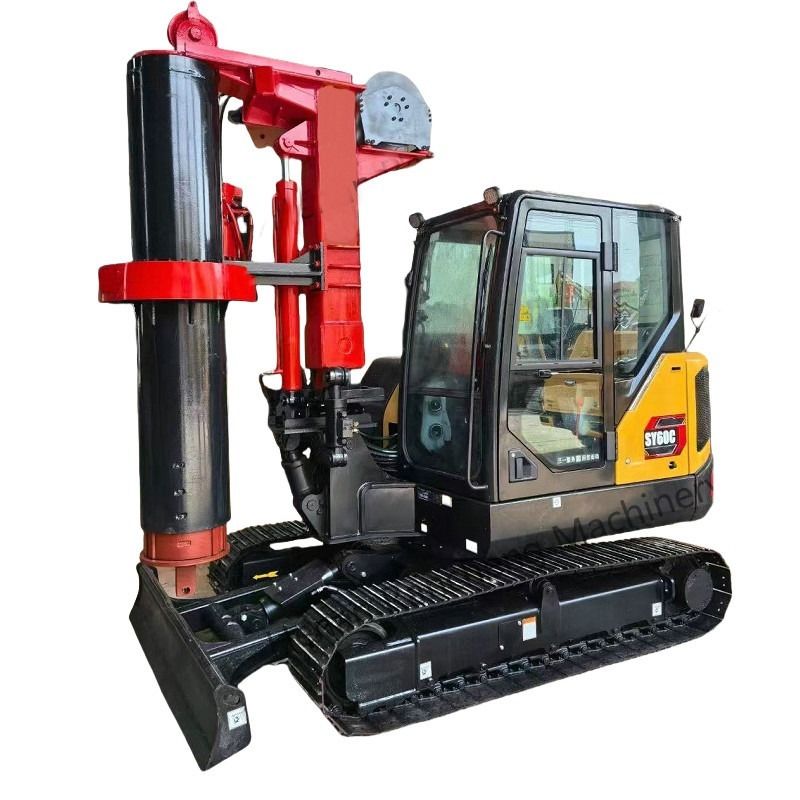 RCQ-10C Mini-Hydraulic Pile Drilling Rig 10m Profundidade Com 10-45RPM R/Min Velocidade Rotativa