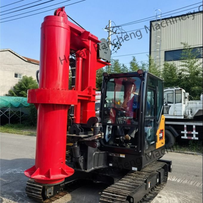 RCQ-10C Mini-Hydraulic Pile Drilling Rig 10m Profundidade Com 10-45RPM R/Min Velocidade Rotativa
