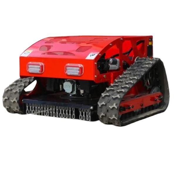 Moedor de relva híbrido de quatro rodas de controle remoto de tipo Crawler 8HP Motor a gasolina