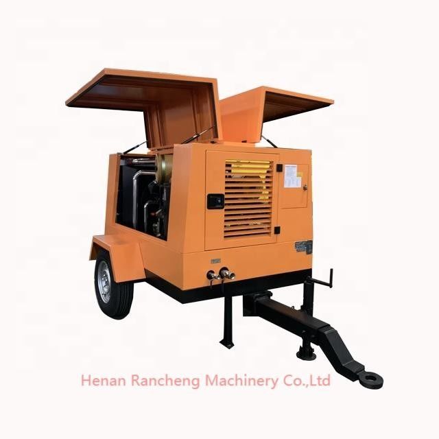 Compressor de ar de parafuso a diesel portátil de 1400 kg 55 kW para um único estágio de compressão