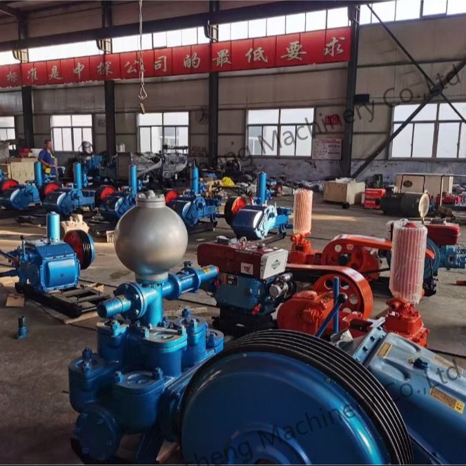 185KW Potência 7MPa Pressão máxima Bomba de lama de perfuração para projetos de poços de água profunda de 1000m 7200kg