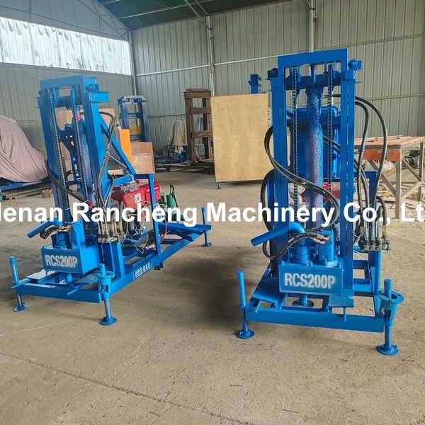 150m DTH Máquina de perfuração de poços hidráulicos de água Remolque pneumático portátil Rig de perfuração montada