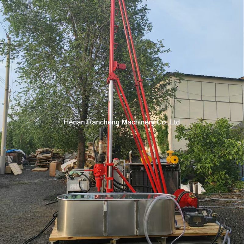 100-240RPM Guincho Velocidade de rotação de pequeno núcleo Rig de perfuração 96L/min Sistema hidráulico Fluxo nominal