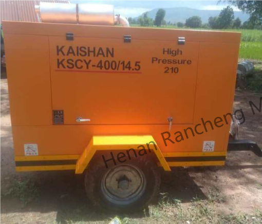 KSCY-400/14.5K 400cfm diesel compressor de ar de parafuso portátil com motor Cu-mmins
