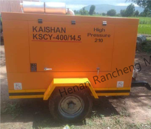 KSCY-400/14.5K 400cfm diesel compressor de ar de parafuso portátil com motor Cummins