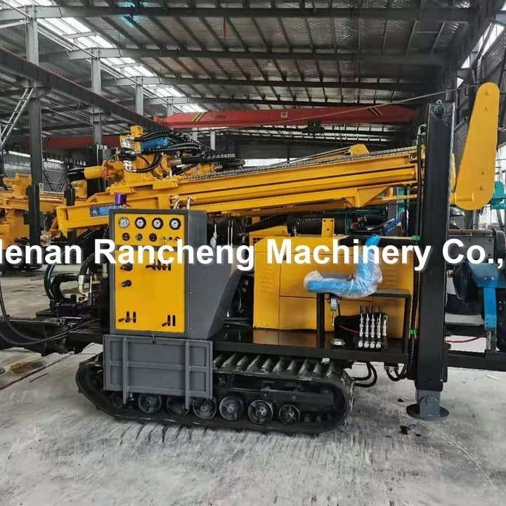 Máquina de perfuração de poços de 200 m/Borewell/Hydraulic Crawler Mounted Pneumatic Water Well Drilling Rig Machine For Sale